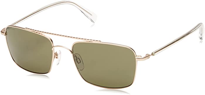 Cole Haan Men's Ch6035 Metal Navigator Aviator Sunglasses, 54 mm