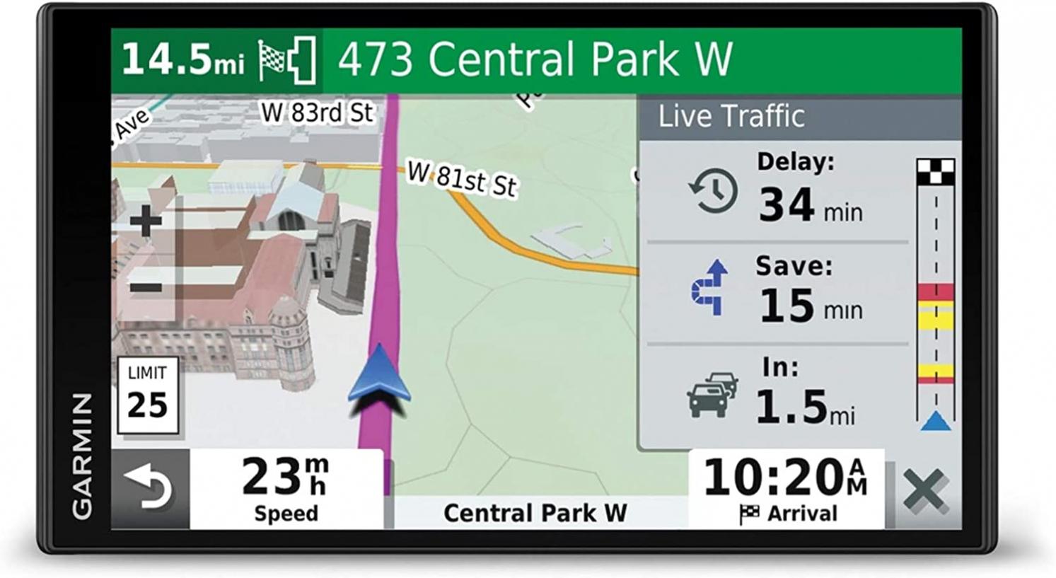 DriveSmart 65 6.95-Inch GPS Navigator with Bluetooth, Wi-Fi and Traffic Alerts (Renewed)