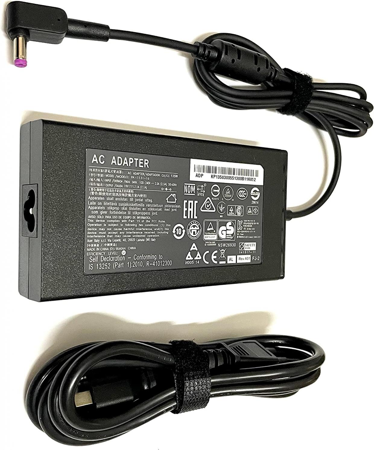 135W Charger Fit for Acer ADP-135NB B PA-1131-16 AC Adapter Nitro 5 Gaming Series Laptop Power Supply Cord