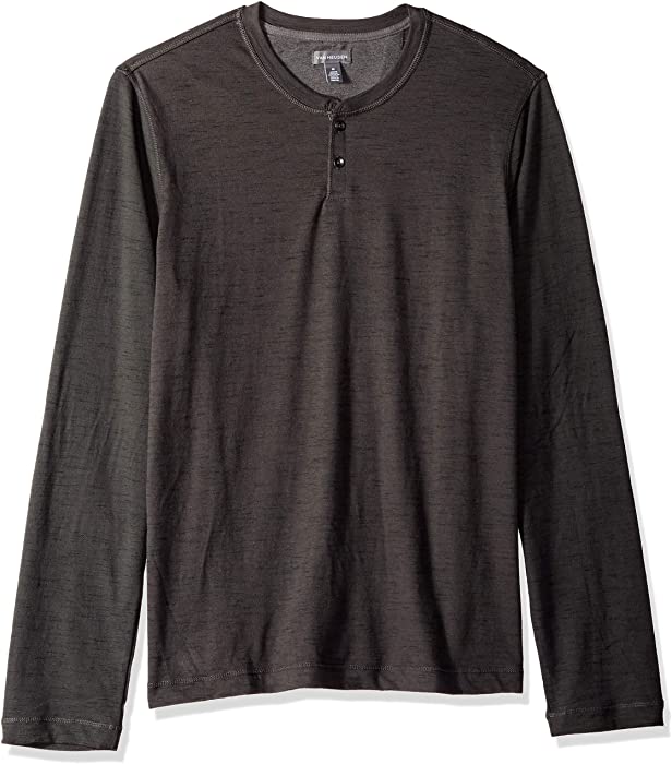 Van Heusen Men's Slim Fit Never Tuck Long Sleeve Henley Shirt