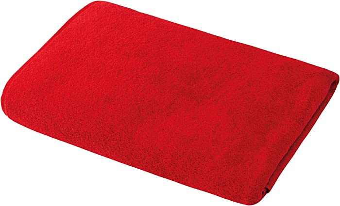 Extra Large Oversized Bath Towels,100% Cotton Turkish Towels, Maximum Softness and Absorbency Bath Sheet, Red, Heavy Weight 1000 Grams 35 Ounces (40x80) (Pack 1)