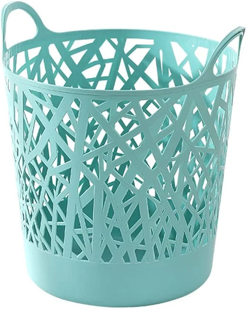 Household Dirty Clothes Basket Bathroom Laundry Basket Living Room Toy Clothes Dirty Clothes Basket Dirty Clothes Storage Basket Portable Storage Basket, Large, Blue