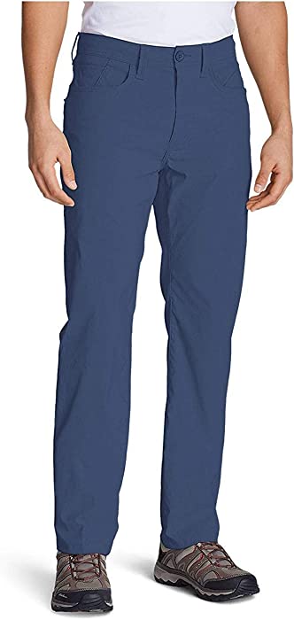 Eddie Bauer Men's Horizon Guide Five-Pocket Jeans - Straight Fit (42 x 32, Dusted Indigo)