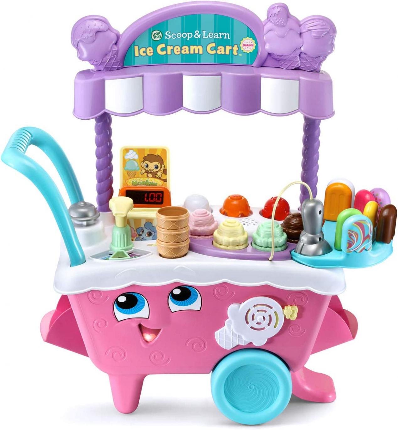 LeapFrog Scoop and Learn Ice Cream Cart Deluxe (Frustration Free Packaging) , Pink