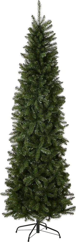 National Tree Company Artificial Slim Christmas Tree, Green, Kingswood Fir, Includes Stand, 6 Feet