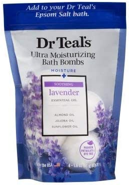 Dr Teal's Ultra Moisturizing Bath Bombs + Soothing Lavender Essential Oils