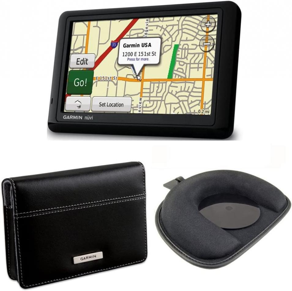 Garmin nüvi 1490T 5-Inch GPS Navigator with Carry Case and Friction Mount