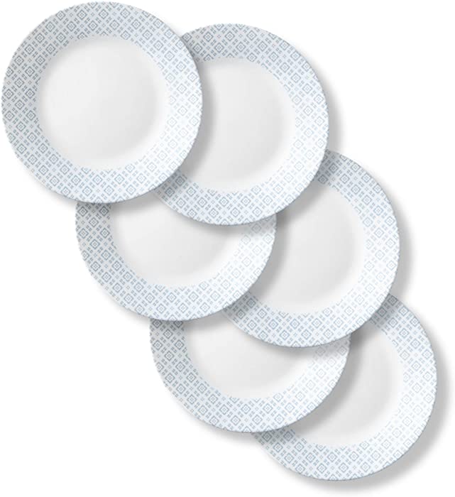 Corelle Boutique Dinner Plate Farmstead Blue 11in (27.9cm) 6 Pack