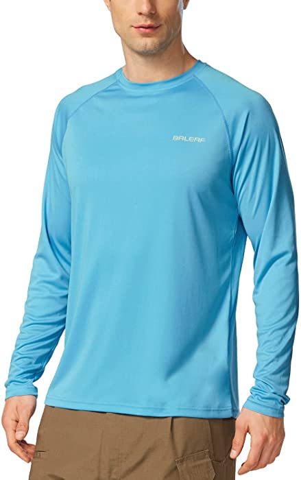 BALEAF Men's Long Sleeve Shirts Lightweight UPF 50+ Sun Protection SPF T-Shirts Fishing Hiking Running