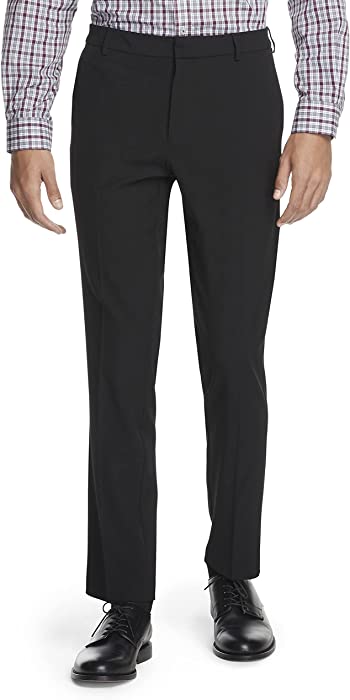 Van Heusen Men's Stain Shield Stretch Slim Fit Flat Front Dress Pant