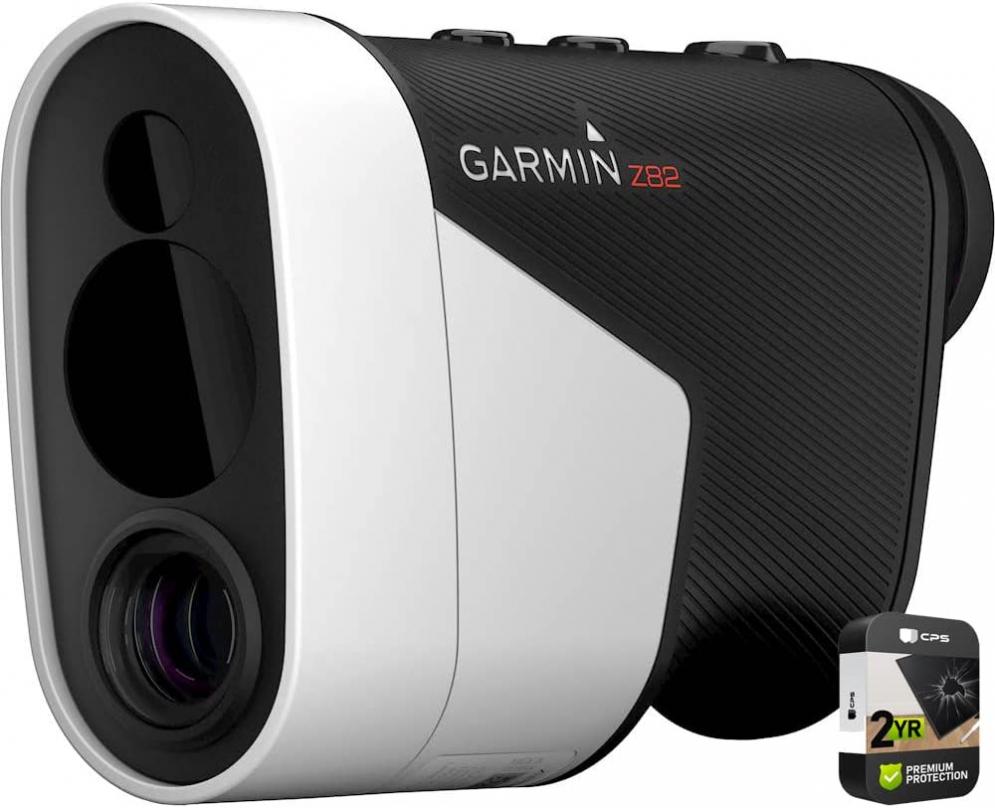 Garmin 010-02260-00 Approach Z82 Golf Rangefinder Golf Laser with GPS Bundle with Premium 2 YR CPS Enhanced Protection Pack