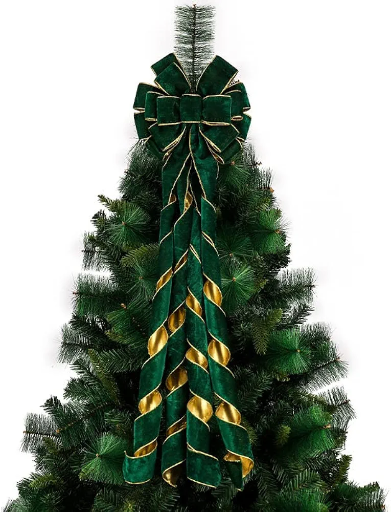 Classroom Wreath for Door Bow Ruler Streamers Tree Decoration Bow Decoration Christmas Battery Powe Christmas Wreaths (Green, One Size)