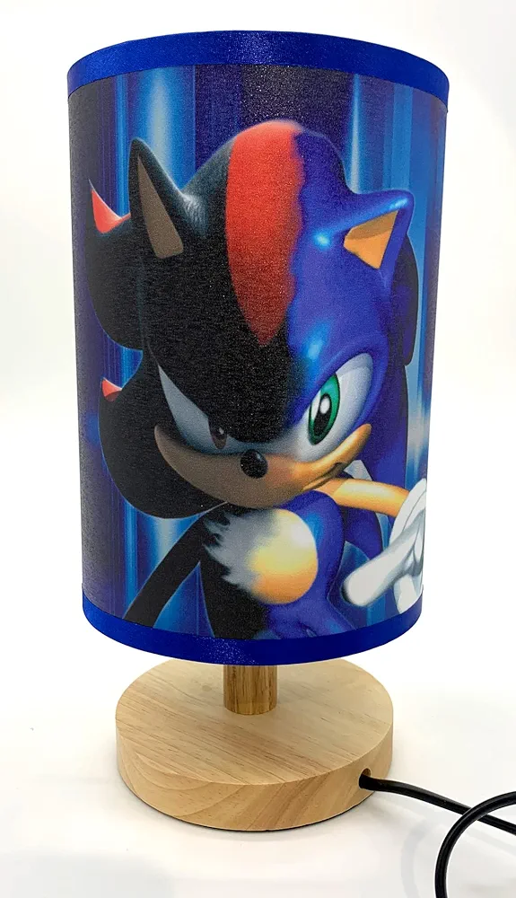 Super Sonic Table Lamp Bedside Night Light Wood Base Room Decoration or Great Gift Ideas