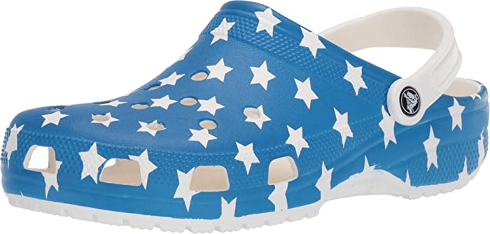 Crocs Unisex-Adult Classic American Flag Clogs