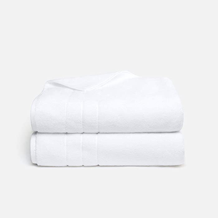 Brooklinen Bath Sheets, White Super-Plush - Set of 2