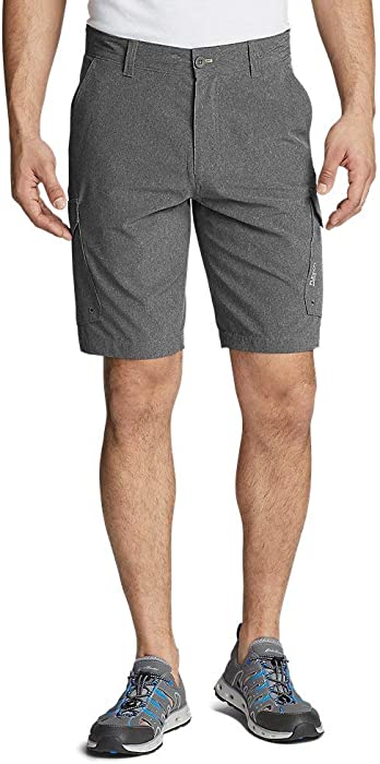 Eddie Bauer Men's Amphib Cargo Shorts, Carbon Tall 42