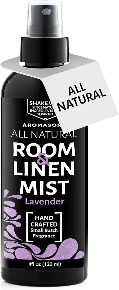 Aromasong All Natural Lavender Spray for sleep - Room & Linen Spray for Pillows and Sheets - Lavender Bed Spray Home Air Freshener & Deodorizer - Calming Essential Oil Spray for Sleeping…