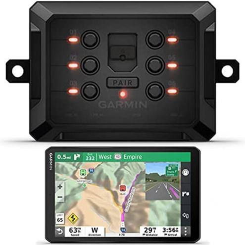 Garmin PowerSwitch 6 Gang Digital Switch Box Bundle with RV 890 GPS Navigator (Renewed)