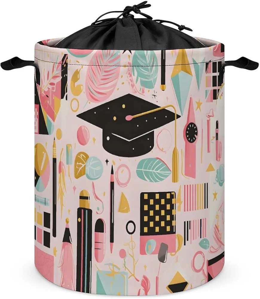 Laundry Hampers, Large Drawstring Laundry Bag, Removable Laundry Bags, Collapsible Storage Bin with Handles for Home Organization, Kids Room, Nursery Rectangle