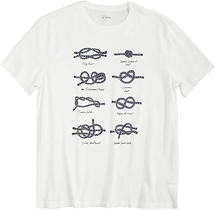 J.Crew Mercantile Men's Nautical Knots Graphic Cotton Tee