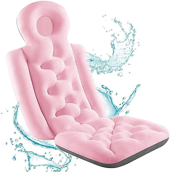 Full Body Bath Pillow Non-Slip Bath Cushion Bath Pillows for Tub Neck and Back Support Ideal Hot Tub Accessories