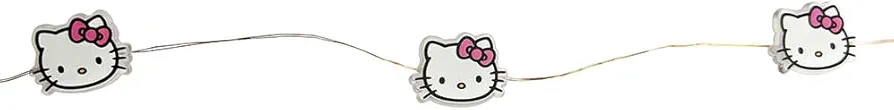 Silver Buffalo Hello Kitty Decorative String Lights 20ct, 7 Feet Long, Warm White LED