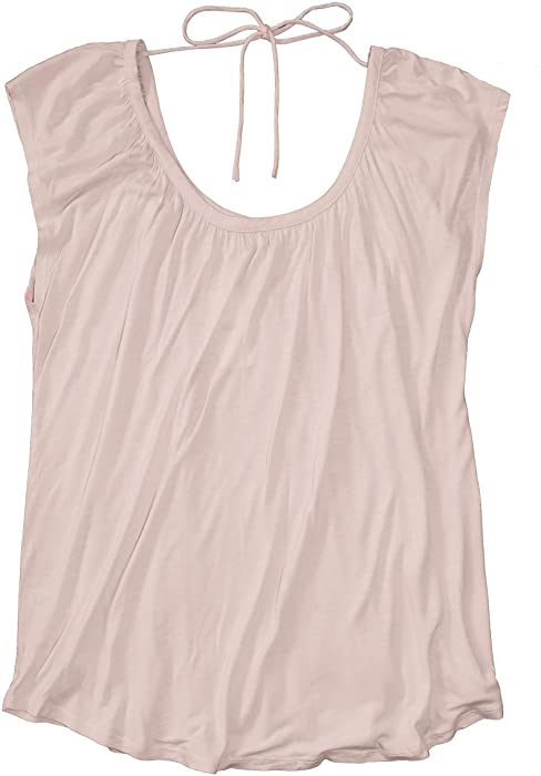 Ann Taylor LOFT Women's Double Scoop Neck Swing Tee