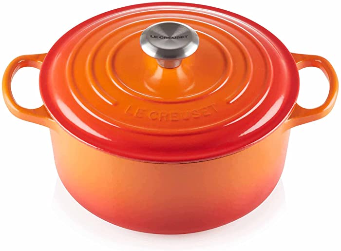 Le Creuset Enameled Cast Iron Signature Round Dutch Oven, 5.5 qt., Flame