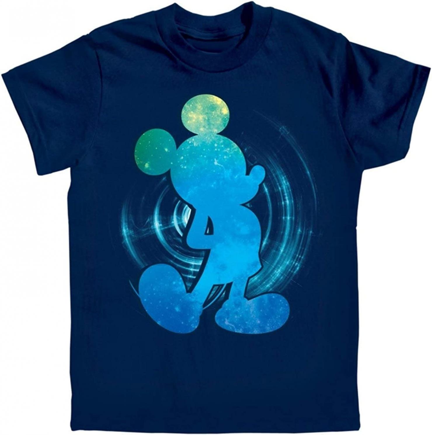 Disney Galactic Mickey Mouse Navy Blue Youth T-Shirt