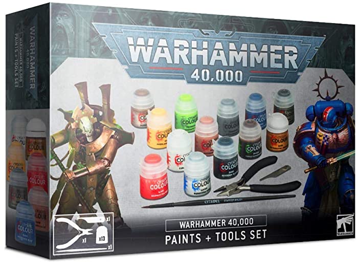 Games Workshop Warhammer 40,000 Paints and Tools Set Box