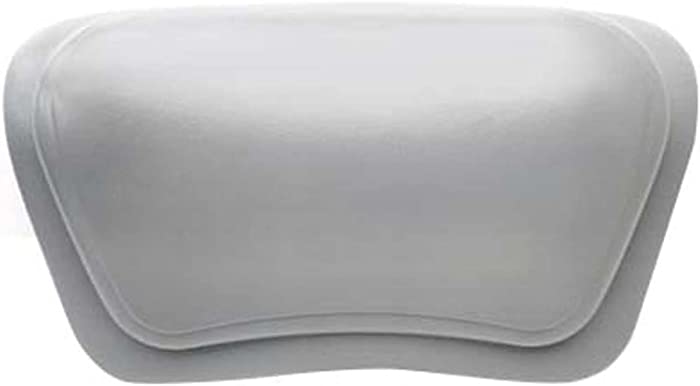 Bath Pillow for Tub with Suction Cups, Ergonomic Bath Tub Pillows Headrest, Bathtub Pillow Rest for Home Spa, Soft, Waterproof,Gray