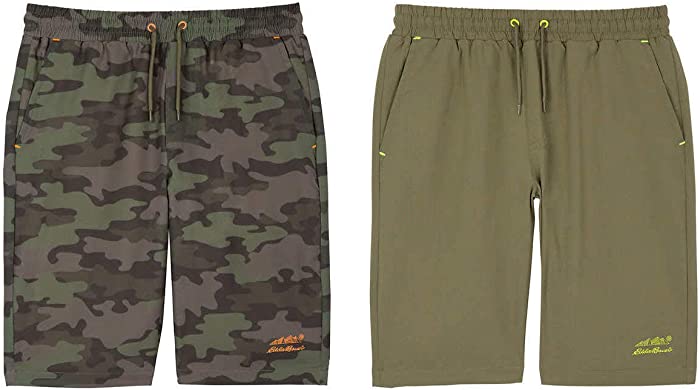 Eddie Bauer Boys 2-Pack Hybrid Shorts