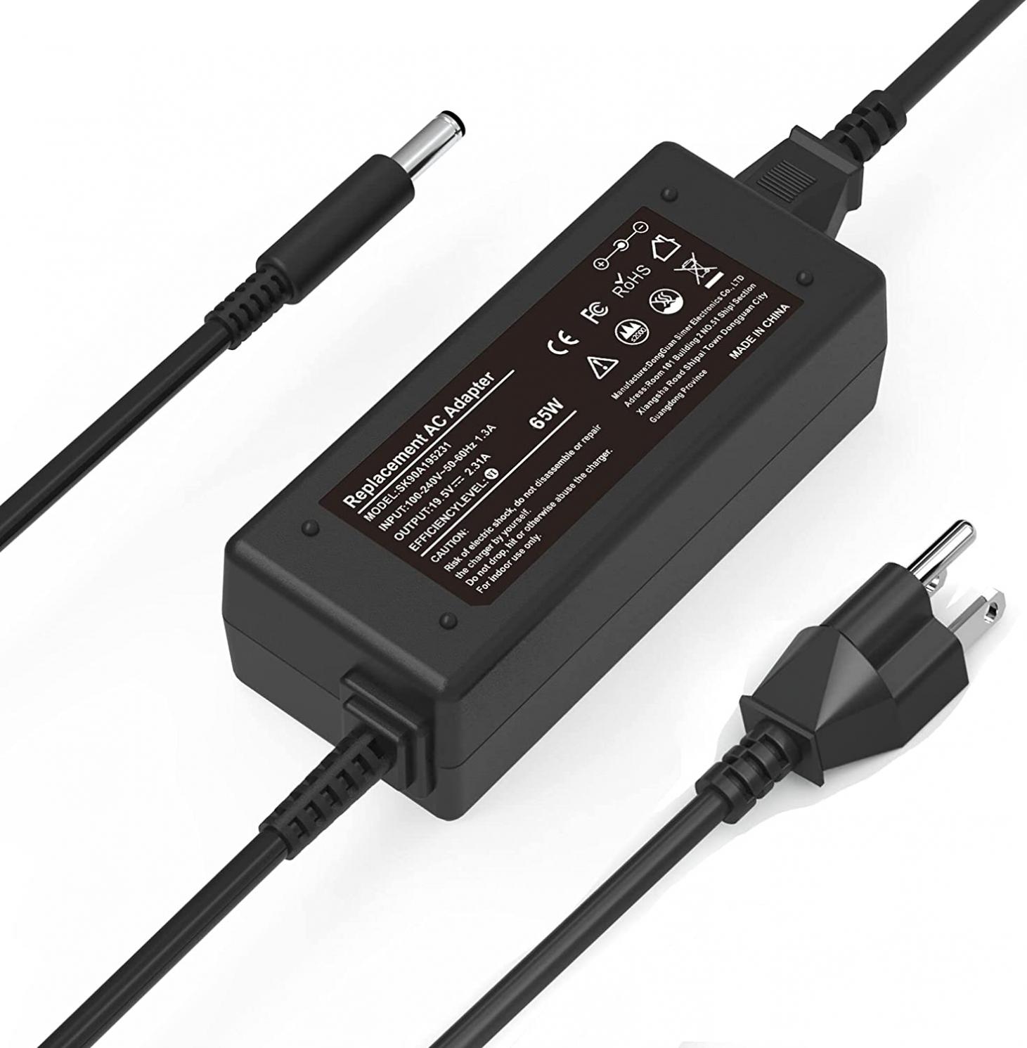 45W 65W Computer Charger Compatible with Dell Inspiron 11 13 14 15 3000 5000 7000 inspiron 3452 3551 3552 3558 3559 5552 5555 5558 5559 5565 5567 5568 5570 5578 P51F P25T P24T P57G Laptop Power Cord