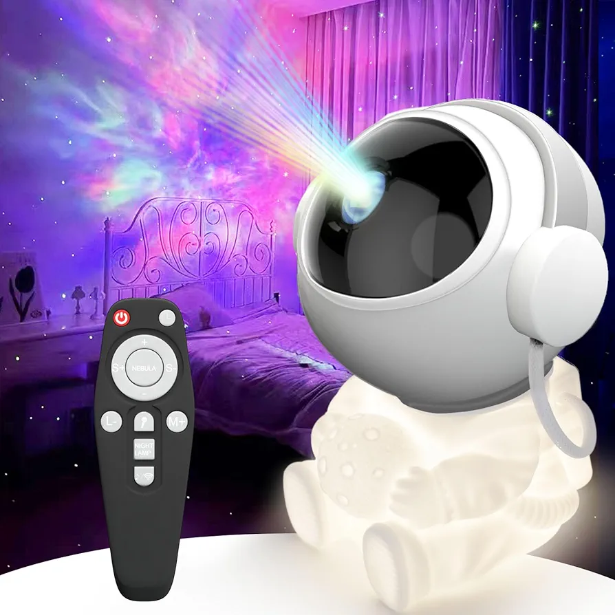 Astronaut Galaxy Projector with Nebula, Night Light Projector for Kids, Star Projector Starry Sky for Bedroom,Room Decor, Party, Gifts for Kids Adults