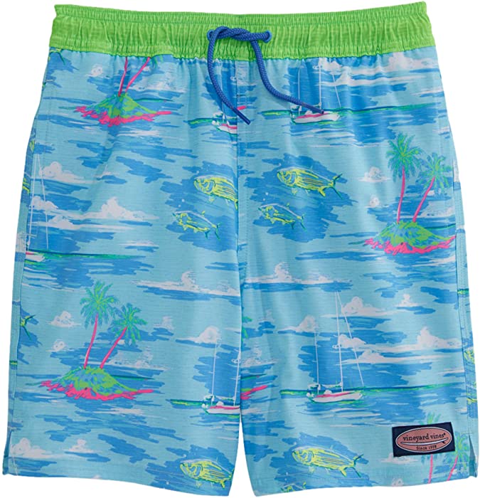 vineyard vines Boys' Printed Chappy Swimsuit Trunks