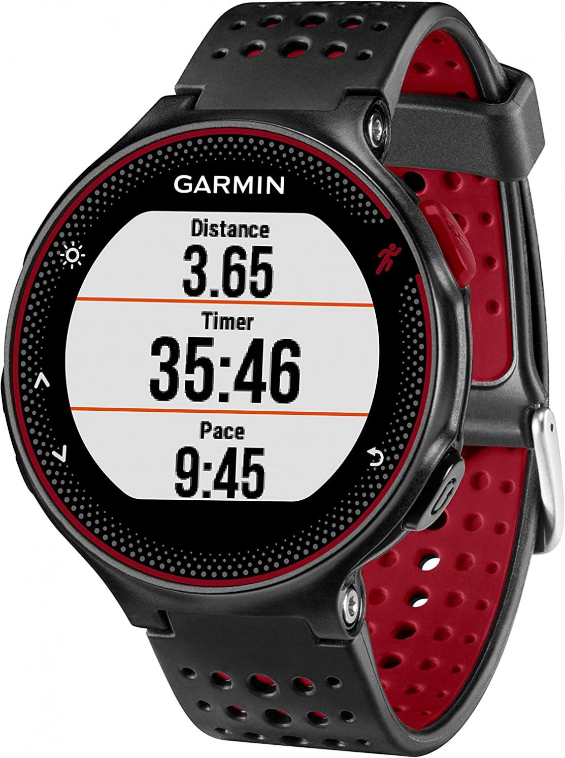 Garmin Forerunner 235, GPS Running Watch, Black/Red