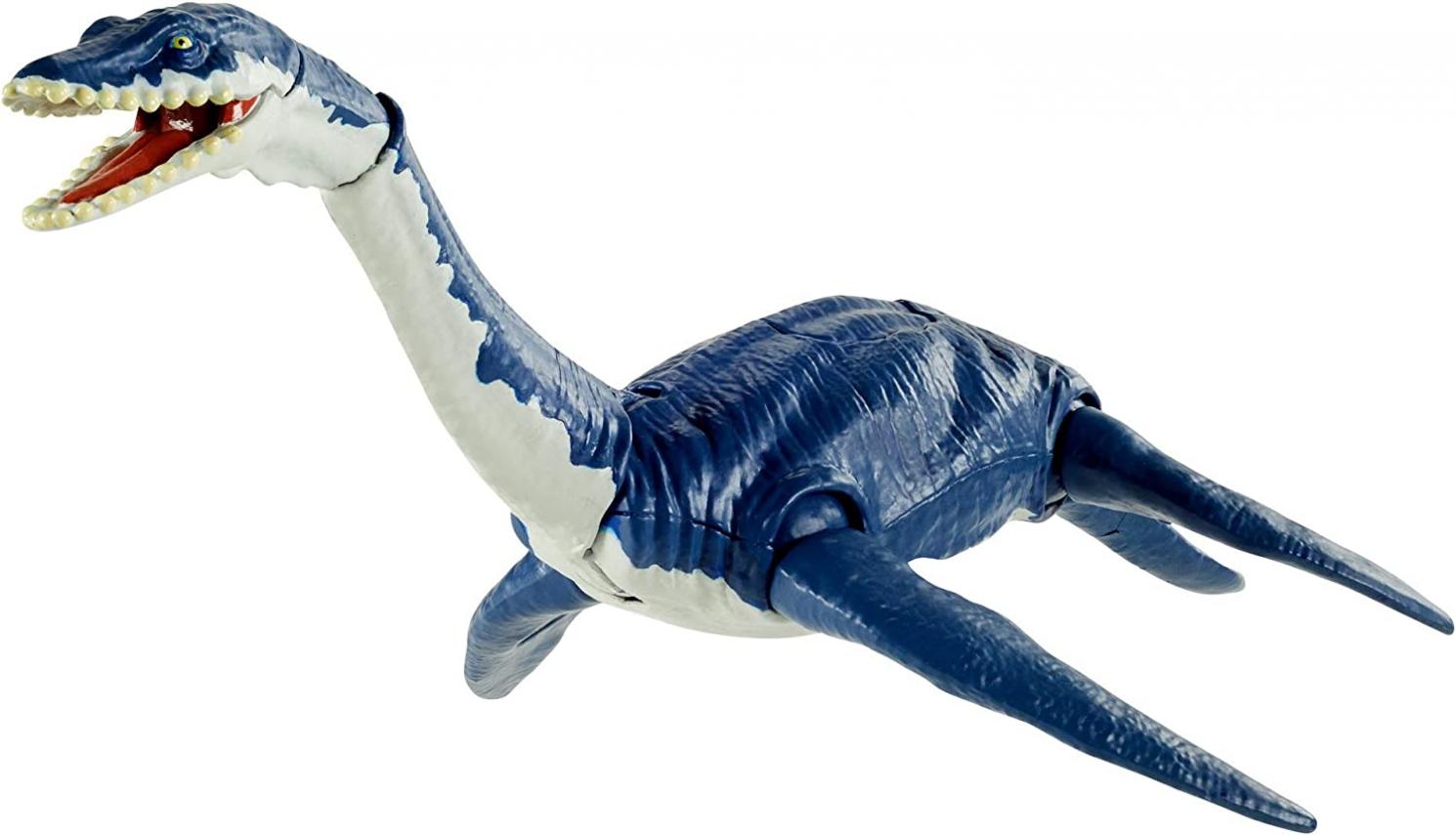 Jurassic World Plesiosaurus Savage Strike Dinosaur Action Figure, Smaller Size, Attack Move Iconic to Species, Movable Arms & Legs, Great Gift for Ages 4 Years Old & Up