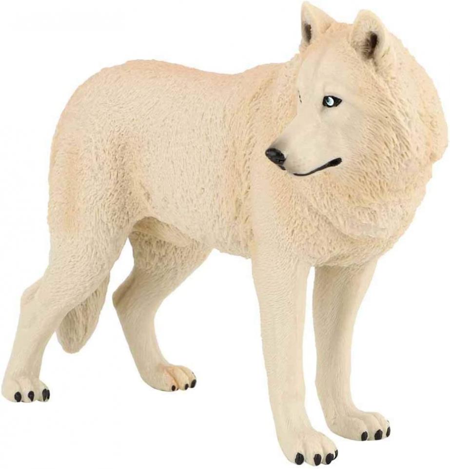 Wolf Figurine Toy, Simulation Wildlife Animal Model Toy Zoo Animals Model Action Wolf Figures Environmentally Friendly Plastic Mini Decoration for Kids Education Collectibles Gift (Gray)