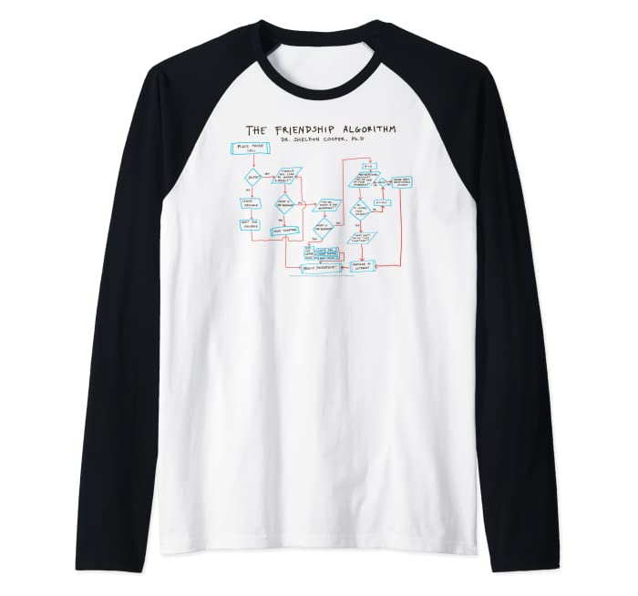 The Big Bang Theory The Friendship Algorithm Raglan Baseball Tee