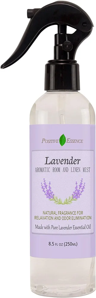 Lavender Room Spray, Linen Freshener Made with Pure Lavender Essential Oil, Natural Pillow Spray, Relaxing Home Fragrance, Sleep Spray, and Bathroom Spray (8.5 fl oz)