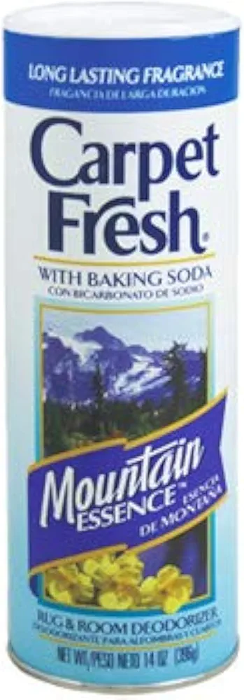 Carpet Fresh, Rug and Room Deodorizer with Baking Soda Mountain Essence Fragrance 14 oz (3 Pack)