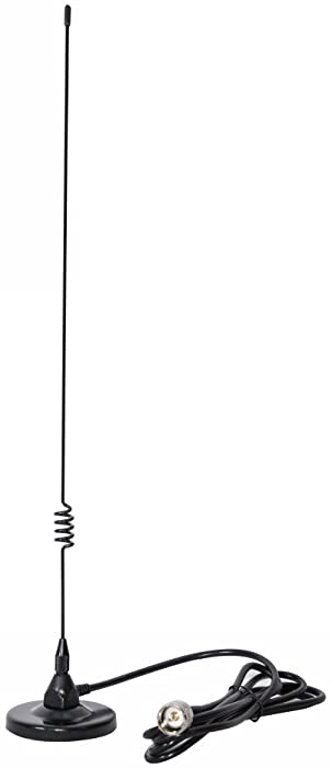 Dualband Antenna 2meter 70cm Mobile VHF/UHF Ham Radio (137-149, 437-480 Mhz) Mag Mount Magnet Base PL-259 Connector, 10 Ft RG58 Cable