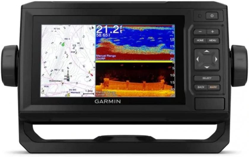 Garmin ECHOMAP UHD 64Cv, 6" Keyed Chartplotter with U.S. BlueChart G3 and GT24UHD-TM Transducer