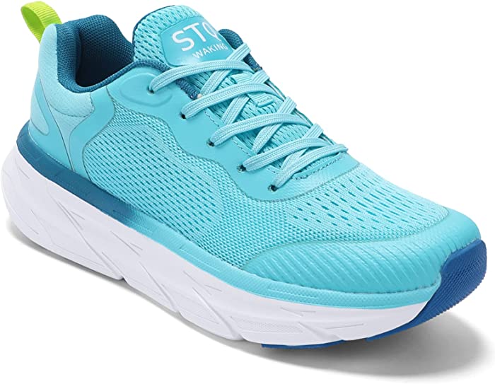 STQ Walking Shoes Women | Lightweight Tennis Running Sneakers with Thick Sole