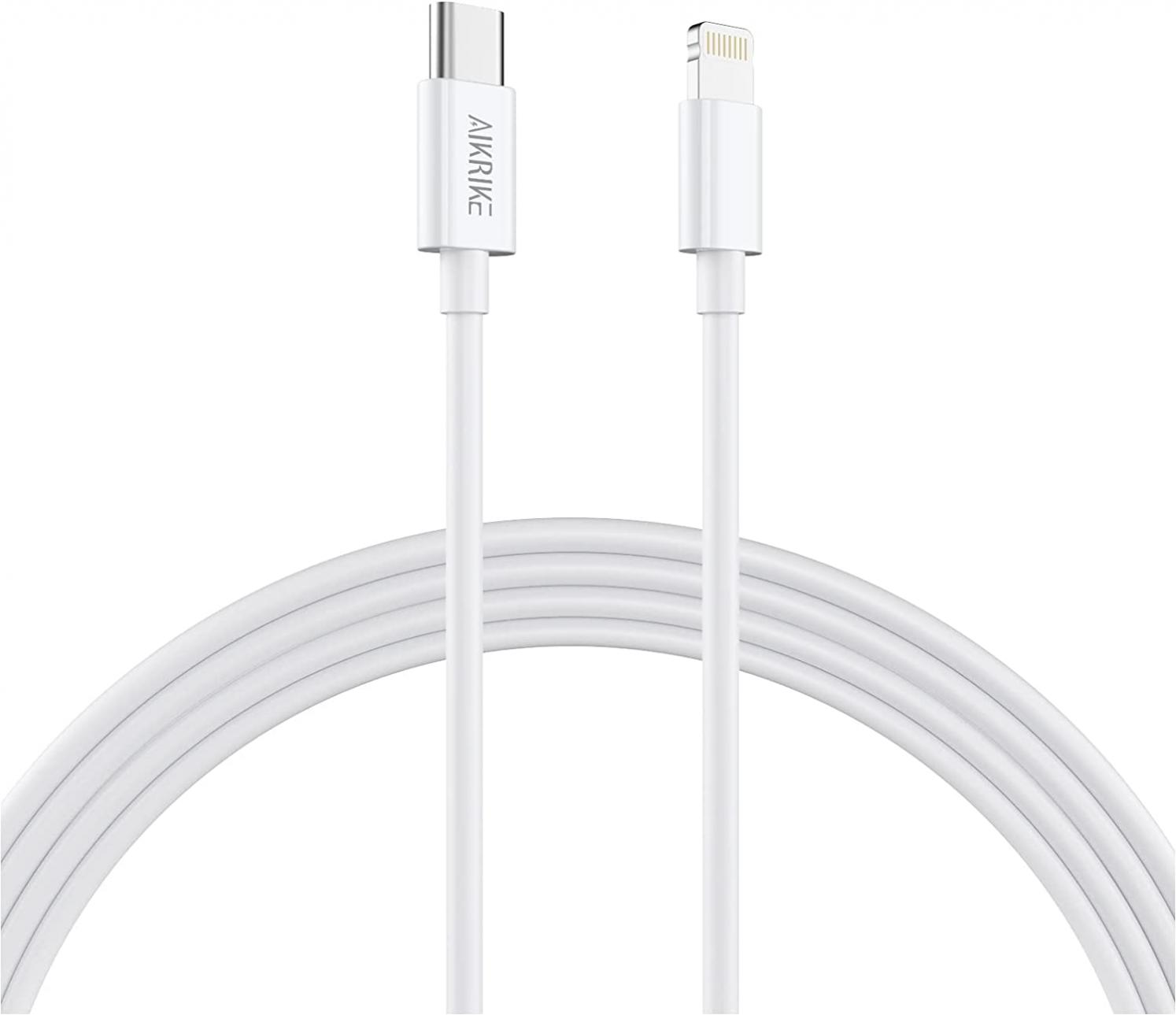 iPhone Charger Fast Charging Cable: AIKRIKE 6.6ft 20W MFi Certified USB C to Lightning Cables-Type C Usbc Phone Charging Cords Block Compatible with iphone14/13/12/11/10/8/XS/XR/X ipad8/mini5 AirPods