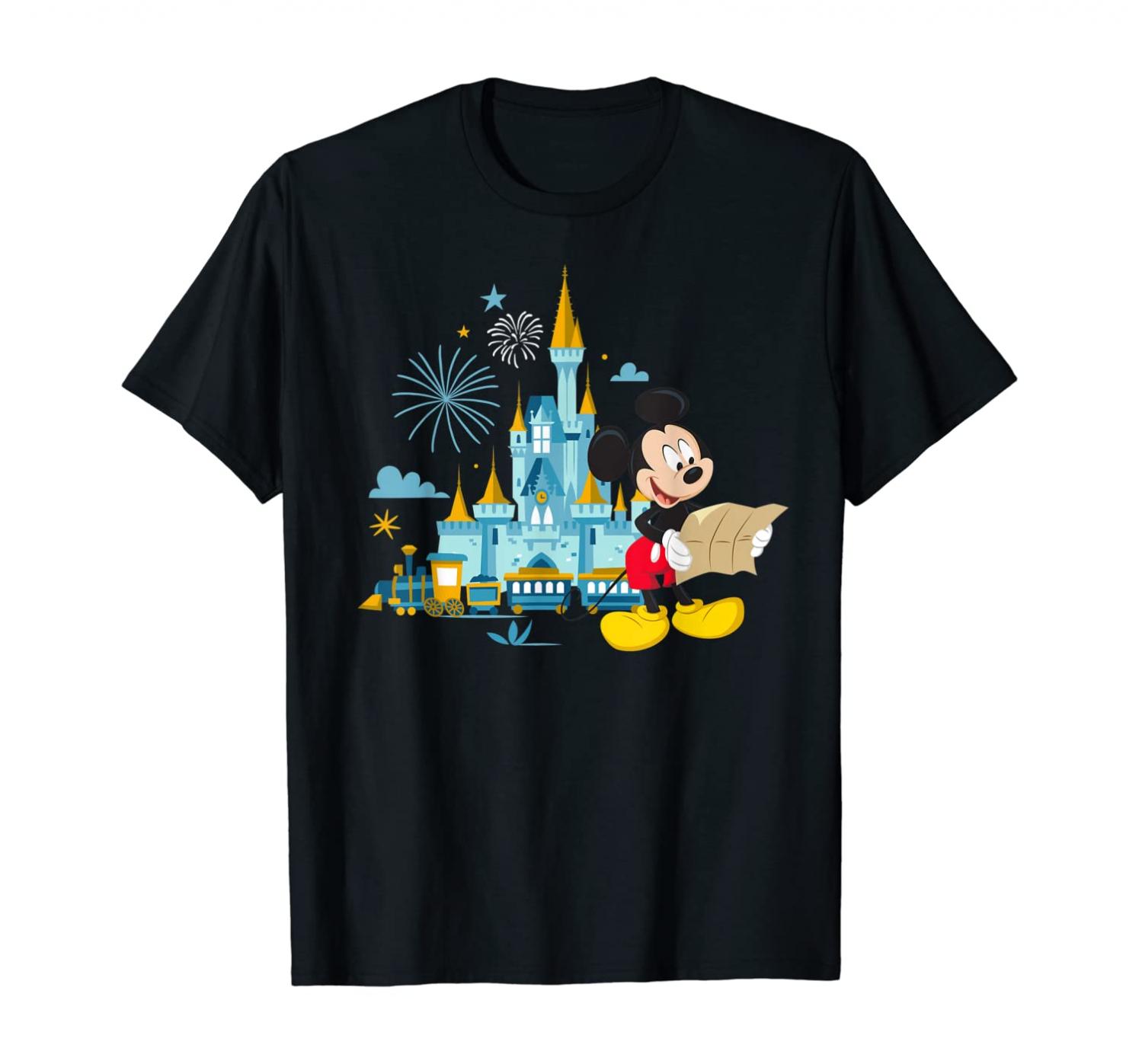 Walt Disney World 50th Anniversary Mickey Magic Castle T-Shirt