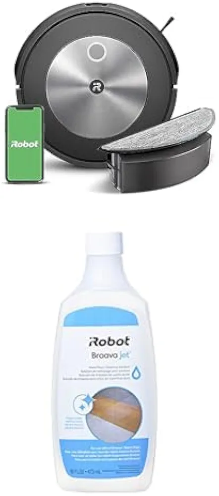 Bundle of iRobot® Roomba® Combo j5 + iRobot Authentic Replacement Parts - Braava Jet® Hard Floor Cleaning Solution, Compatible with All Braava Jet® Robot Mops