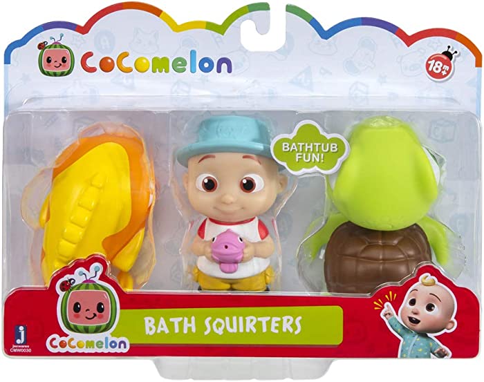 Cocomelon Bath Squirters (Fish, Turtle, JJ), WT80125