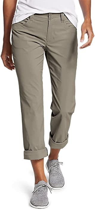 Eddie Bauer Women's Sightscape Convertible Roll-Up Pants, Stone, 2