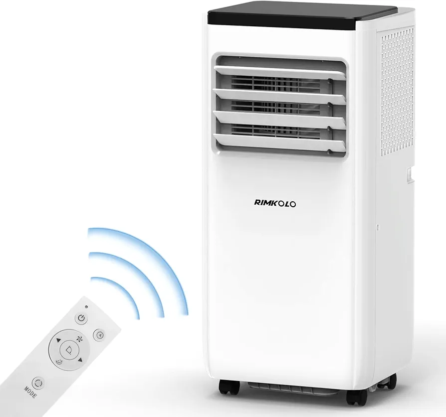 8000 BTU Portable Air Conditioners, 5 Modes Portable AC Cools up to 350 Sq.ft Room Air Conditioner with Remote Control/Installation Kits